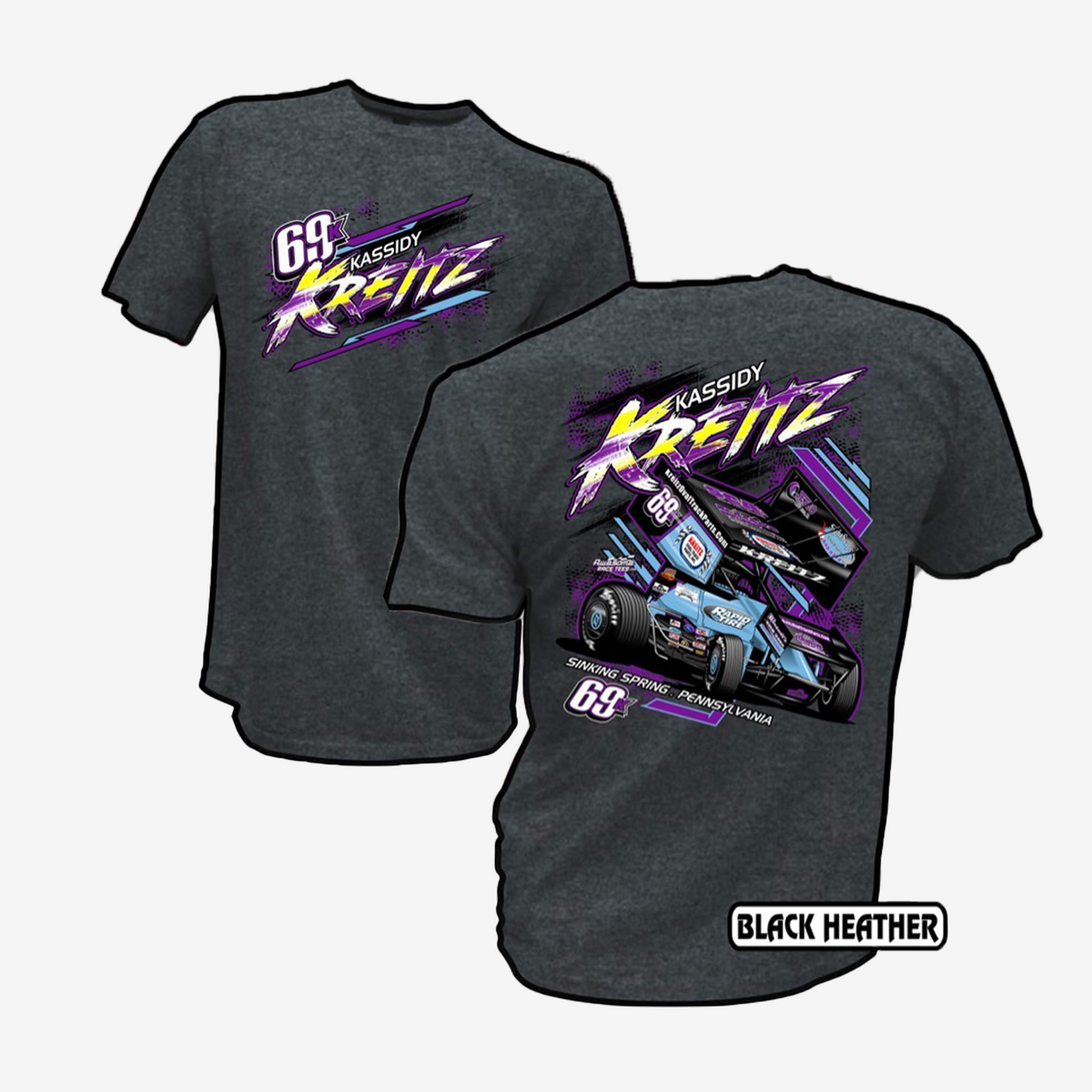 2022 Heather Black/Dark Grey T-Shirt